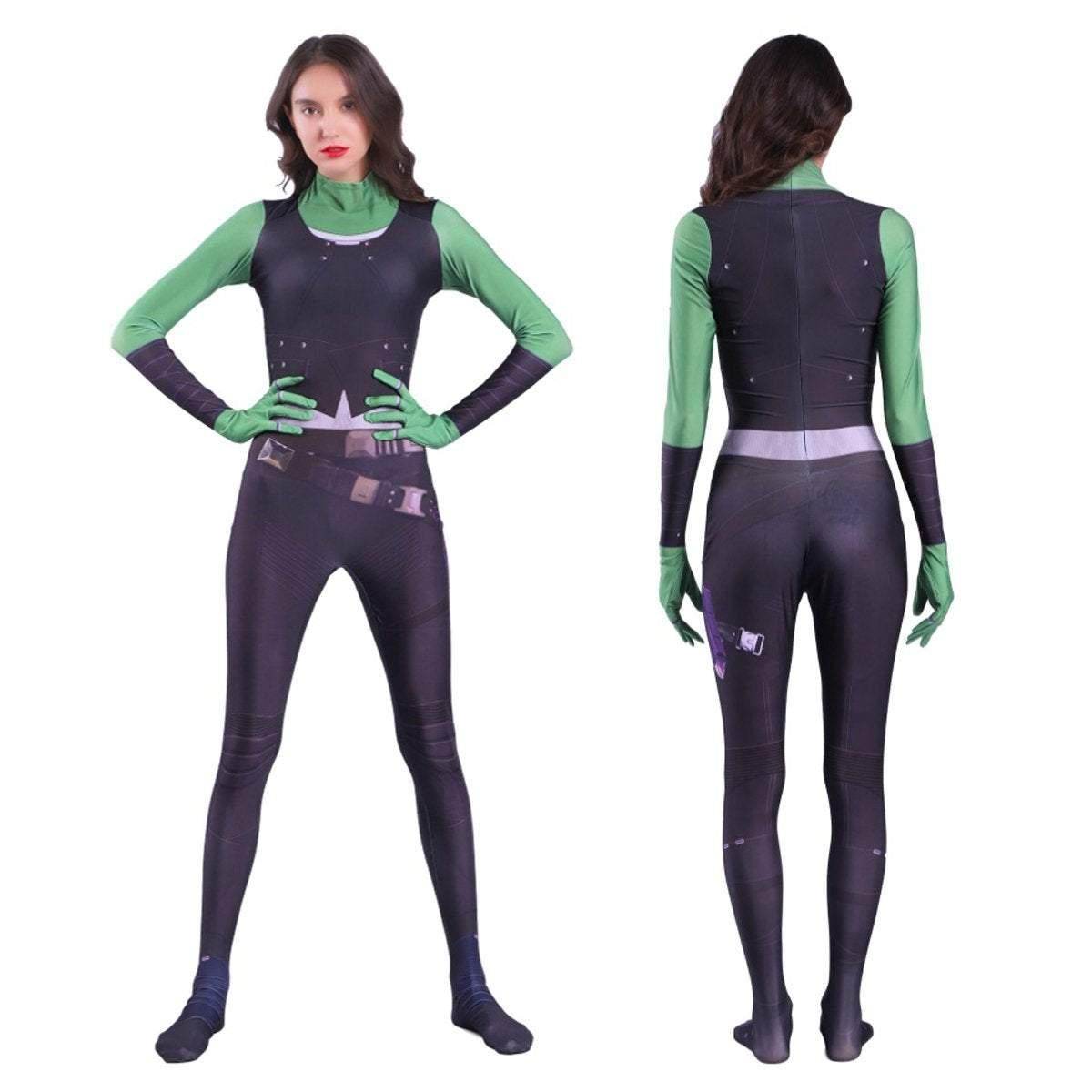 Gamora Costumes Guardians of The Galaxy Cosplay Jumpsuit Superhero Avengers Zentai - zzcosplay