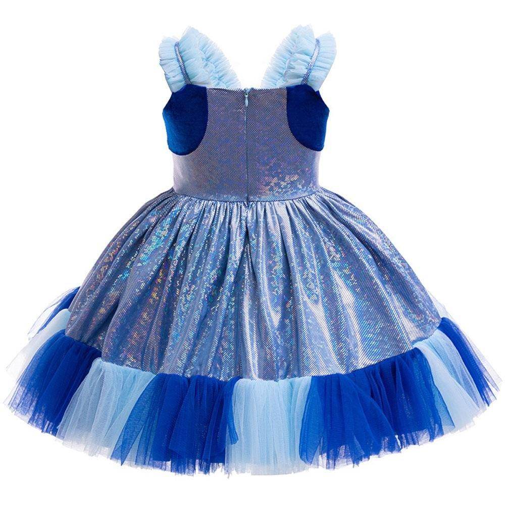Girls' Bluey Princess Dress Costume Cartoon Print Cosplay Tutu for Kids - zzcosplay