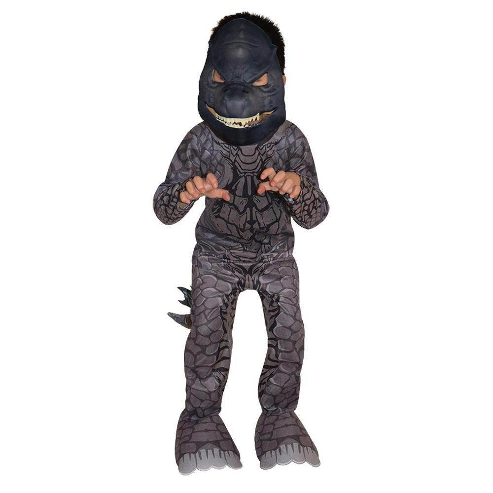 Godzilla Jumpsuit Mask Stage Performance Cosplay Costumes Printing Kids - zzcosplay