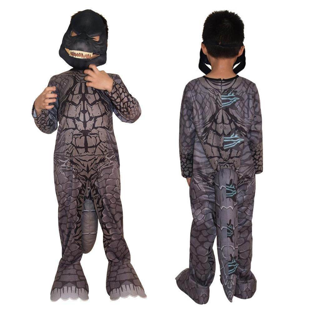 Godzilla Jumpsuit Mask Stage Performance Cosplay Costumes Printing Kids - zzcosplay