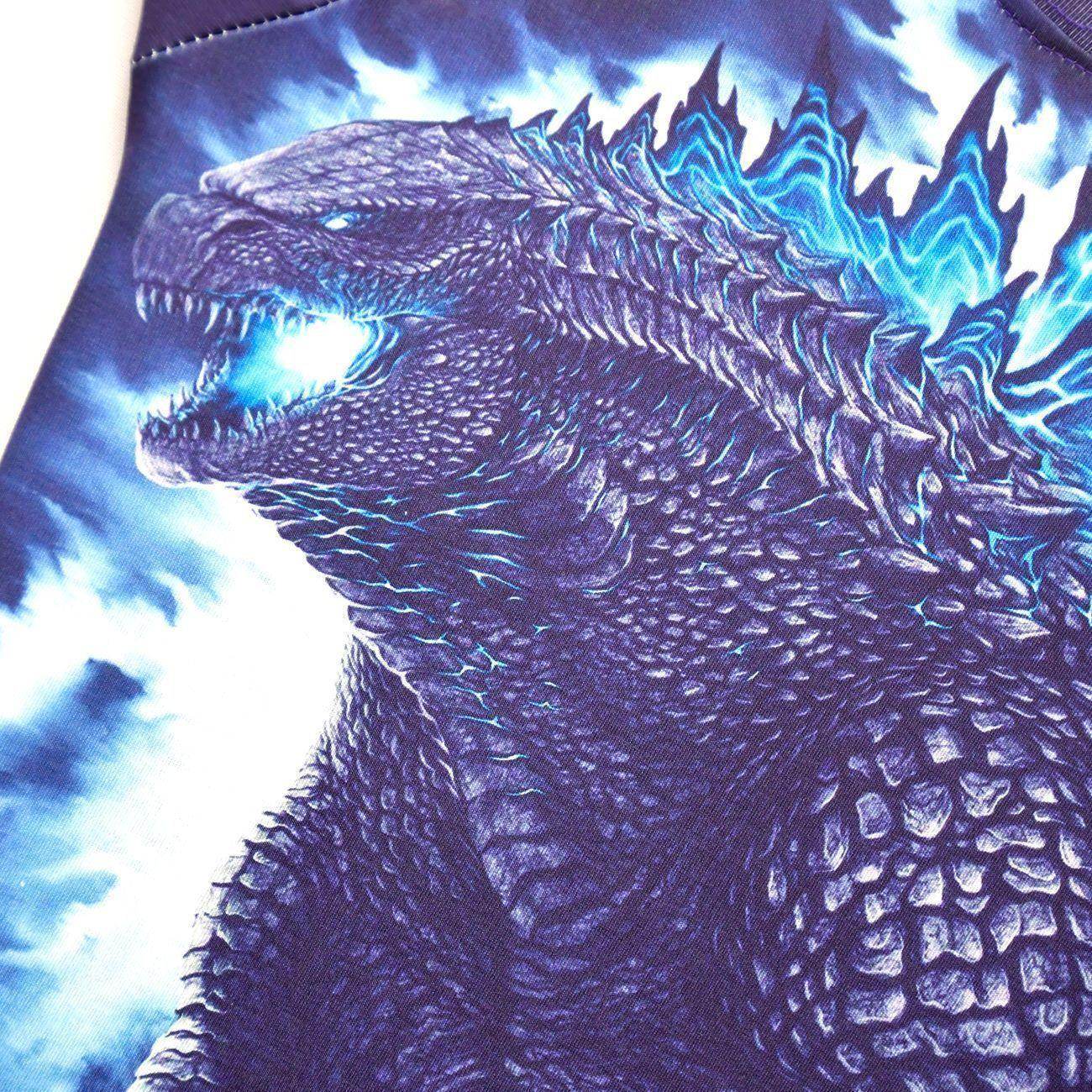 Godzilla Vs Kong Printed Two-piece Boy Long-sleeved Trousers Pajamas - zzcosplay