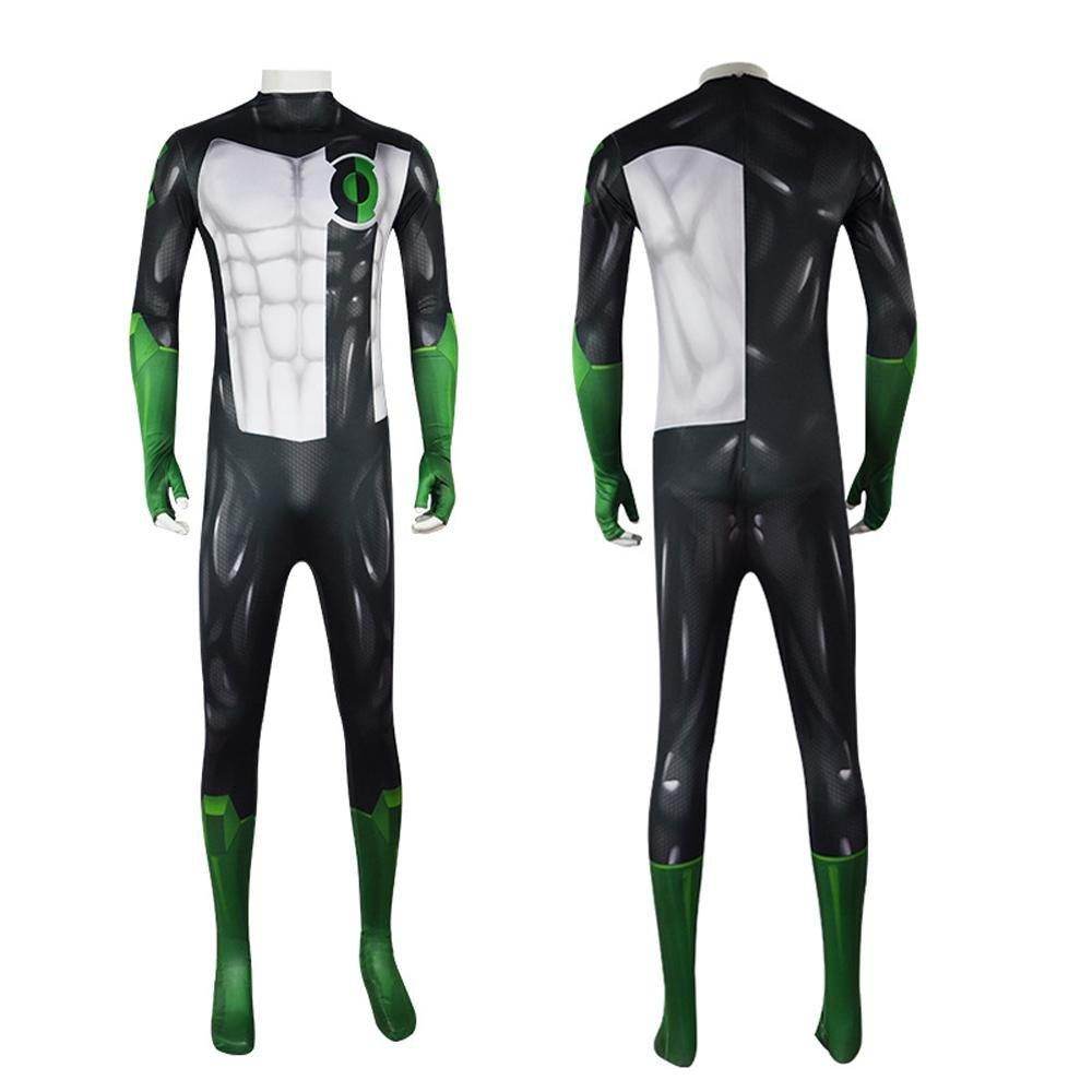 Green Lantern Movie Kyle Rayner Adult Zentai Jumpsuit Cosplay Costume Carnival - zzcosplay