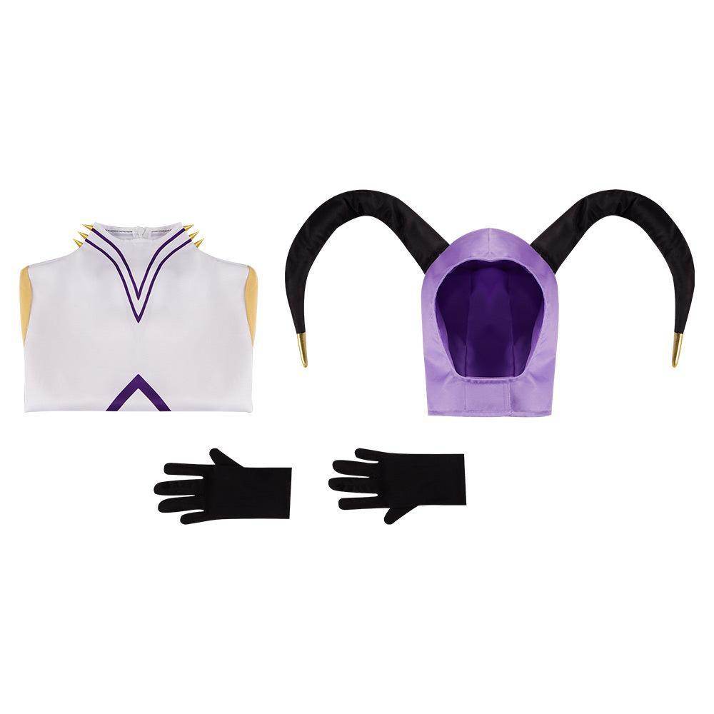 Hazbin Hotel Adam Cosplay Adam Robe Gloves Outfit Halloween - zzcosplay