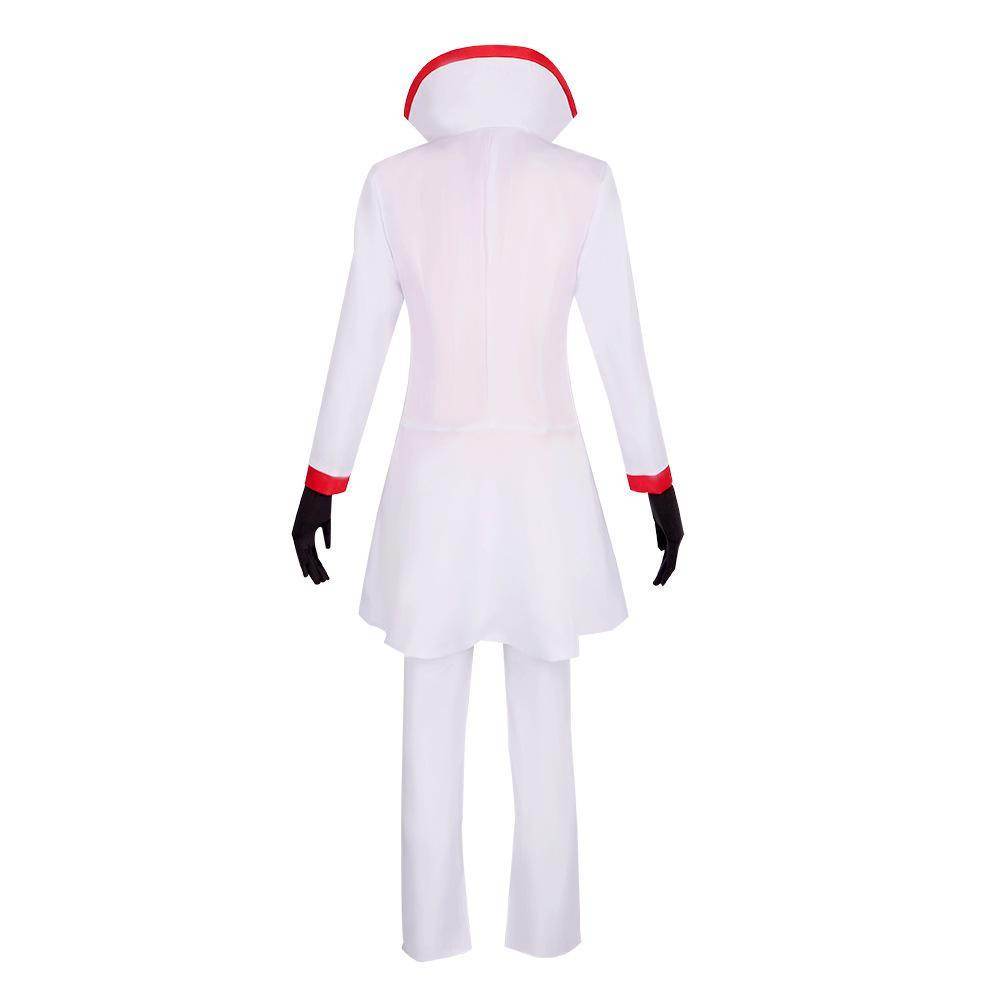 Hazbin Hotel Lucifer Morningstar White Suit Adult Cosplay Costume Carnival - zzcosplay