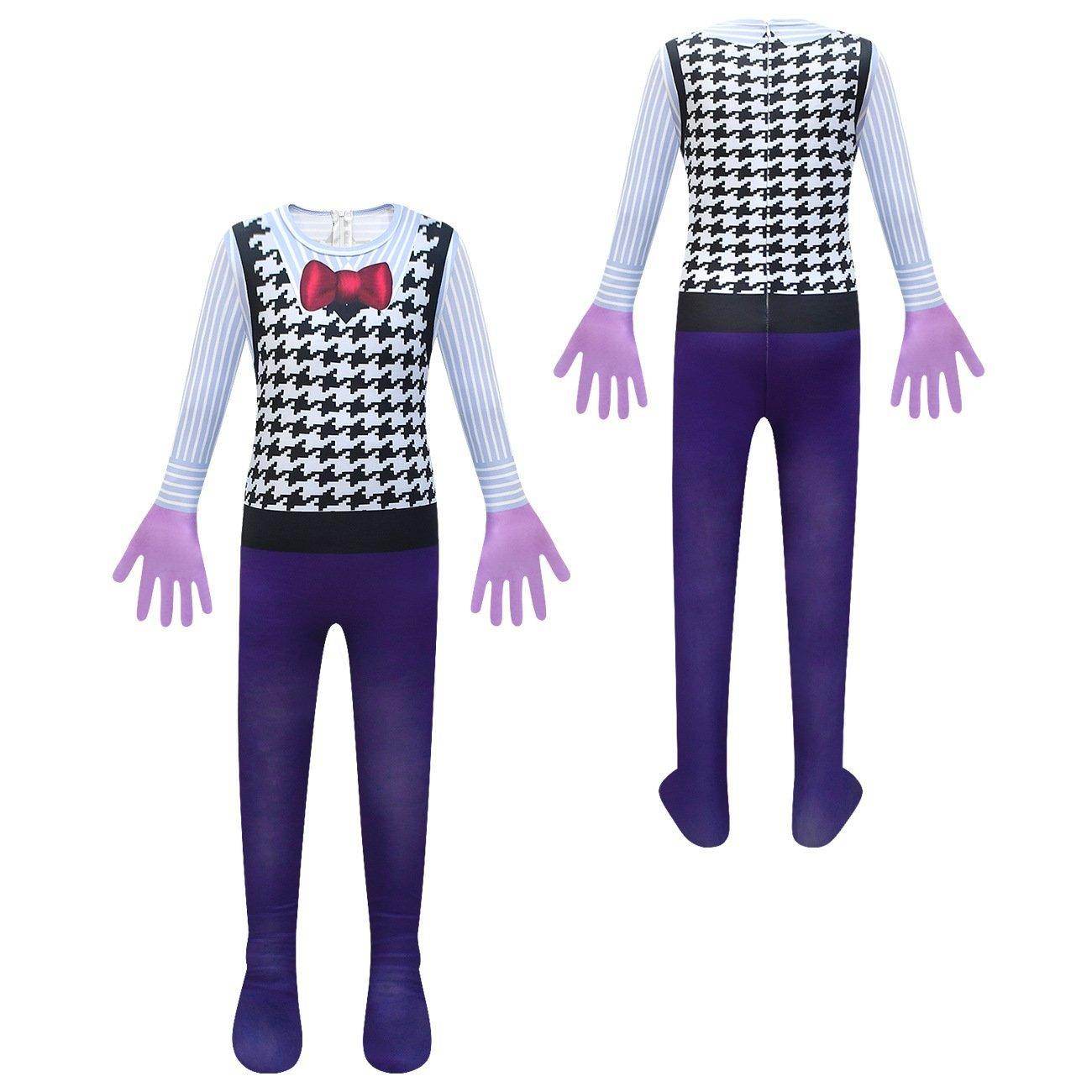 Inside Out Fear Cosplay Jumpsuit for Boys Kids' Zentai Costume - zzcosplay