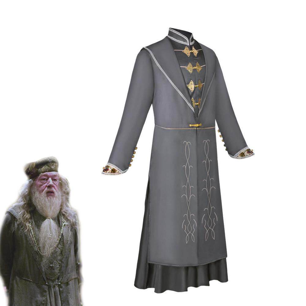 Harried Potter Cosplay Film and Television Dumbledore Halloween Stage Costume Performance - zzcosplay