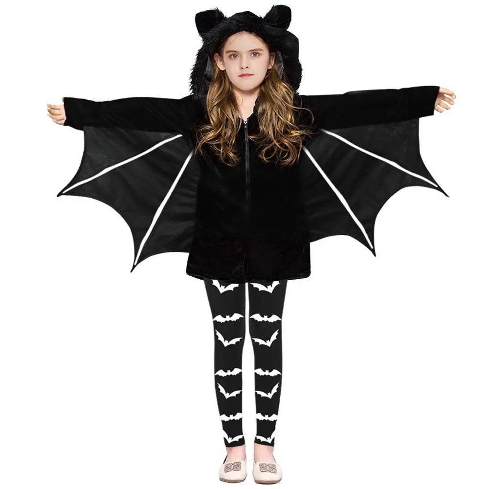 kids Bat cape suit Cosplay Costumes Halloween Performance pants - zzcosplay