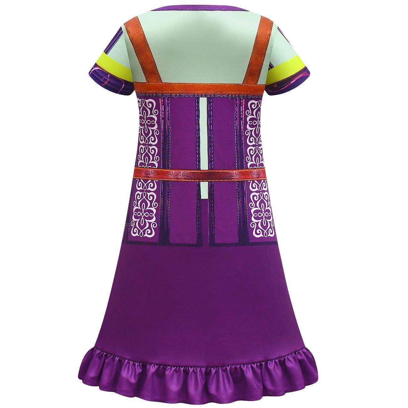 Kids' Cinderella Cosplay Short Sleeved Dress New Ruffled Princess Costume with Bag - zzcosplay