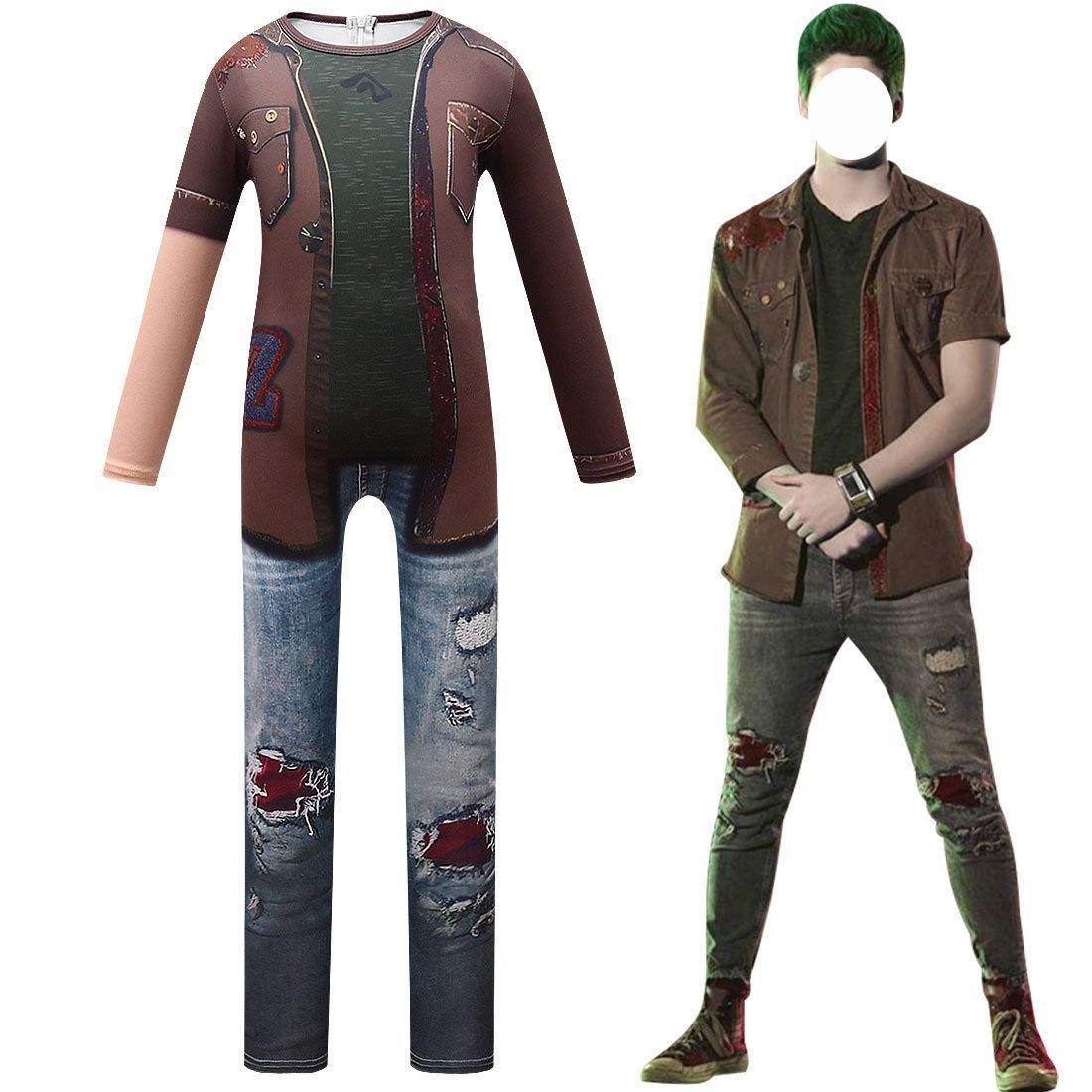 kids College Zombies Cosplay Zentai Suit Costume Children Jumpsuit Bodysuit Outfits for boy - zzcosplay