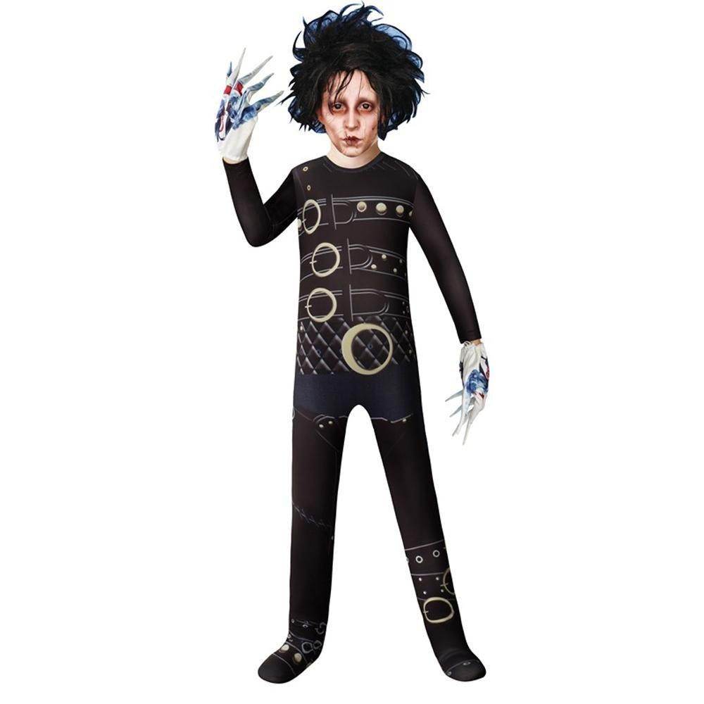 Kids Edward scissorhands costume Jumpsuit Halloween - zzcosplay