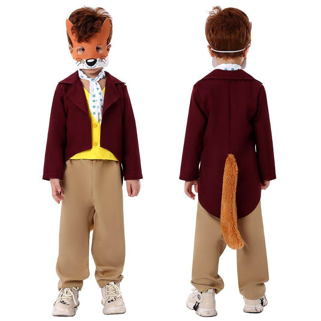 Kids Fantastic Mr. Fox Animal Halloween Cosplay Party Costumes - zzcosplay