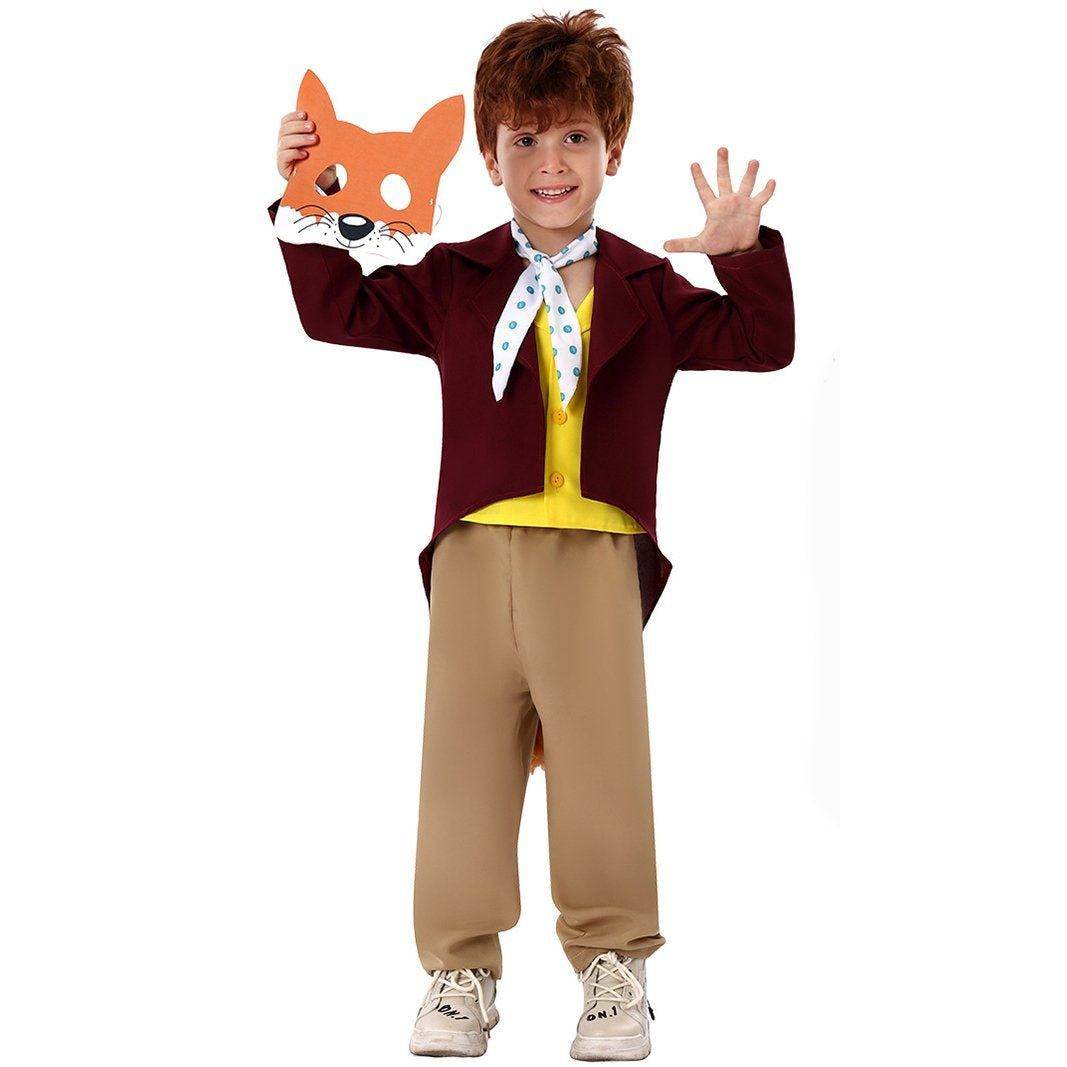 Kids Fantastic Mr. Fox Animal Halloween Cosplay Party Costumes - zzcosplay