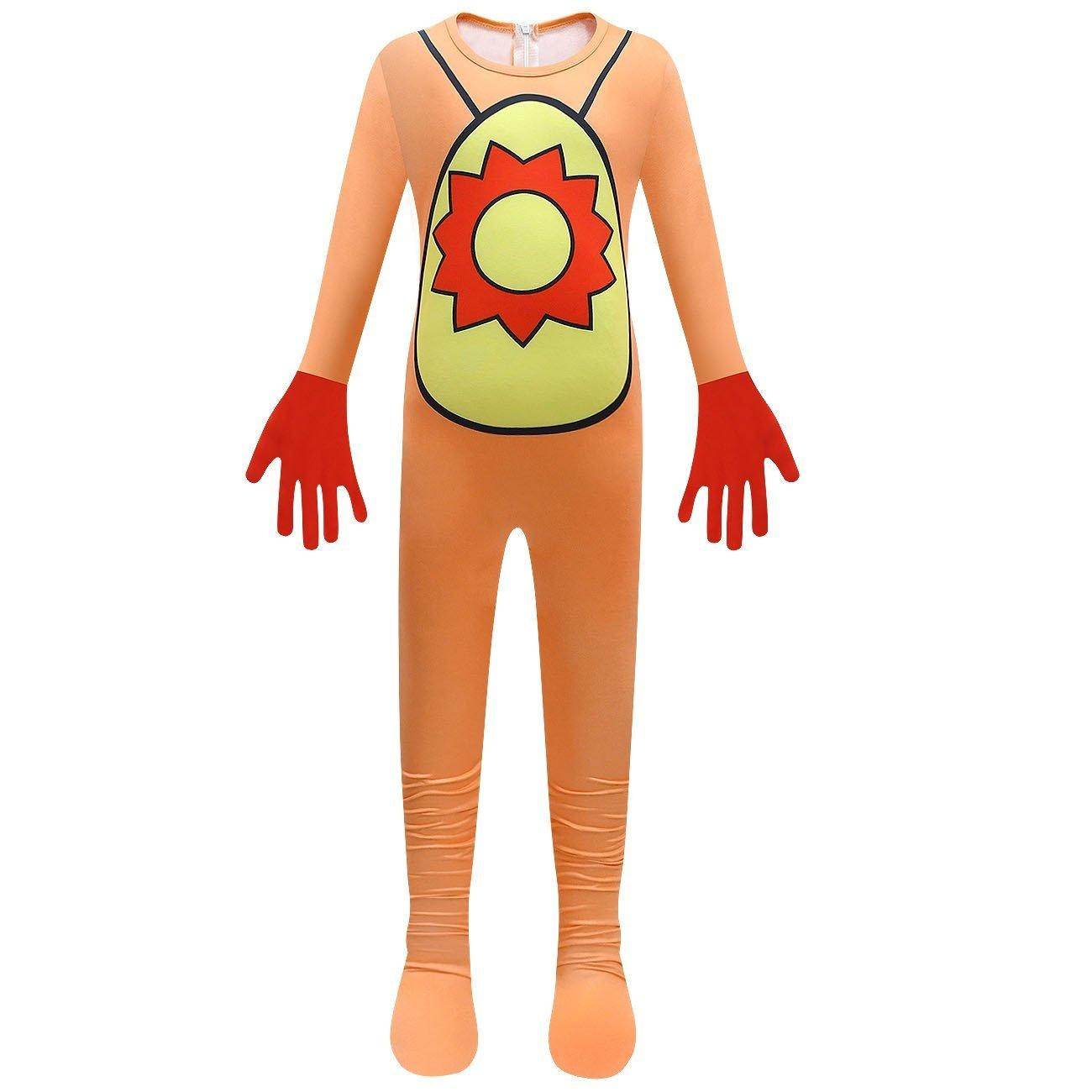 Kids' Smiling Critters Horror Jumpsuit Scary Animal Role Play Costume with Bag - zzcosplay