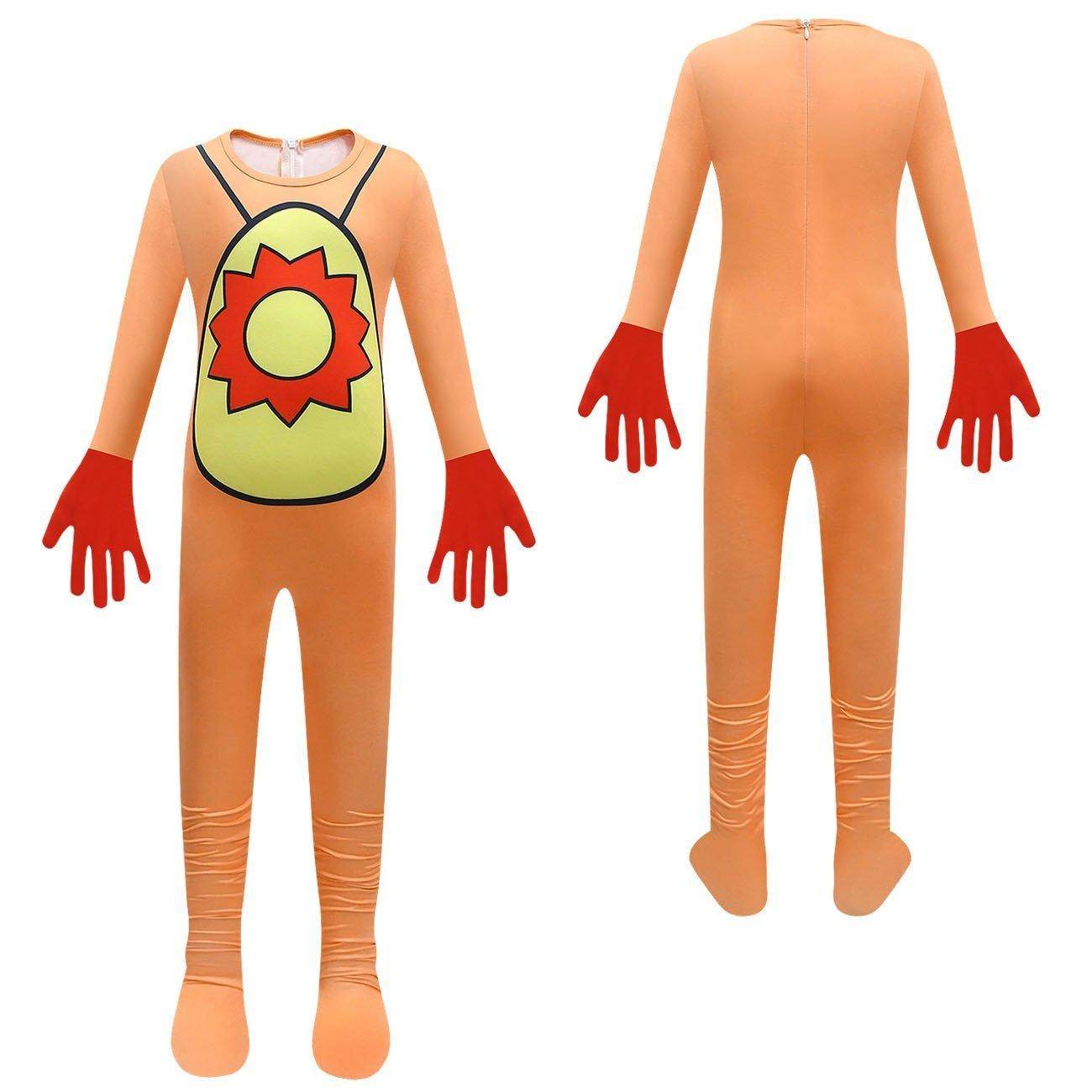 Kids' Smiling Critters Horror Jumpsuit Scary Animal Role Play Costume with Bag - zzcosplay