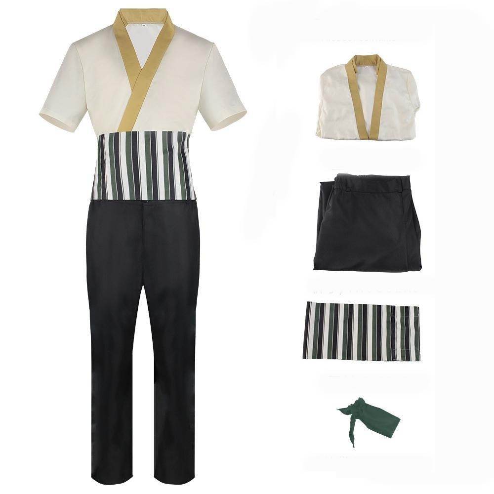 live Movie One Piece Roronoa Zoro Cosplay Costume Whole Set - zzcosplay