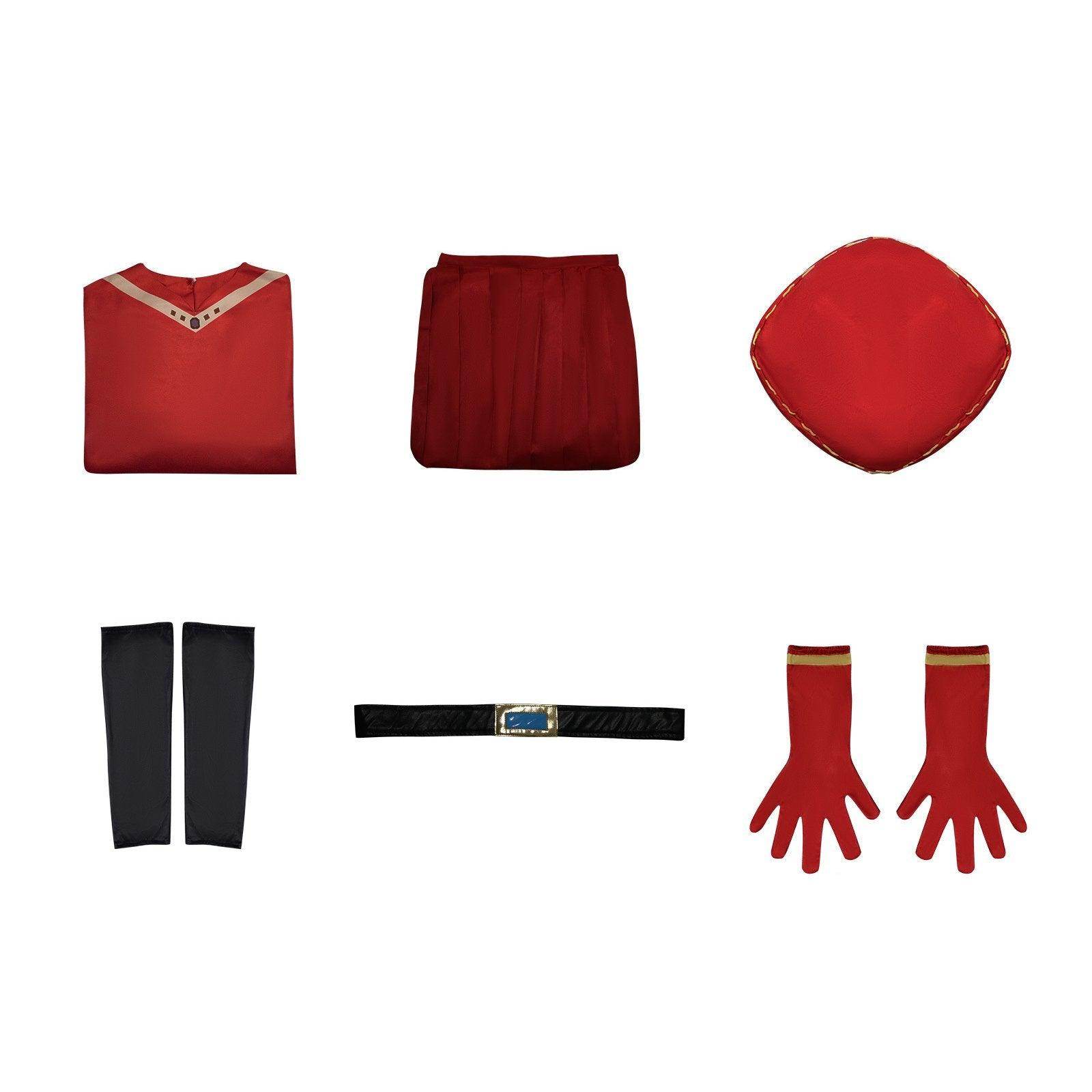 Lord Farquaad Halloween Cosplay Costume Shrek Red Robe Cape - zzcosplay