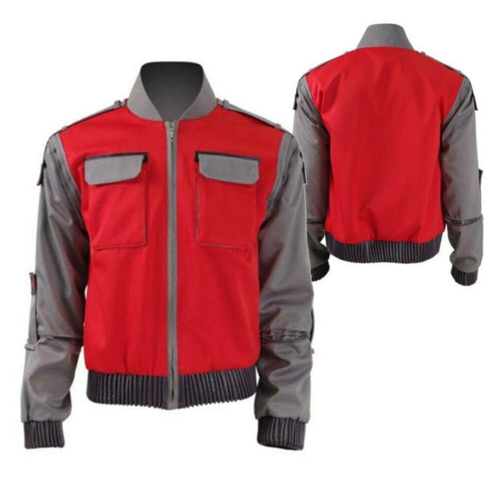 Marty McFly Back to the Future Costume Cosplay Party Carnival Jacket Adult - zzcosplay