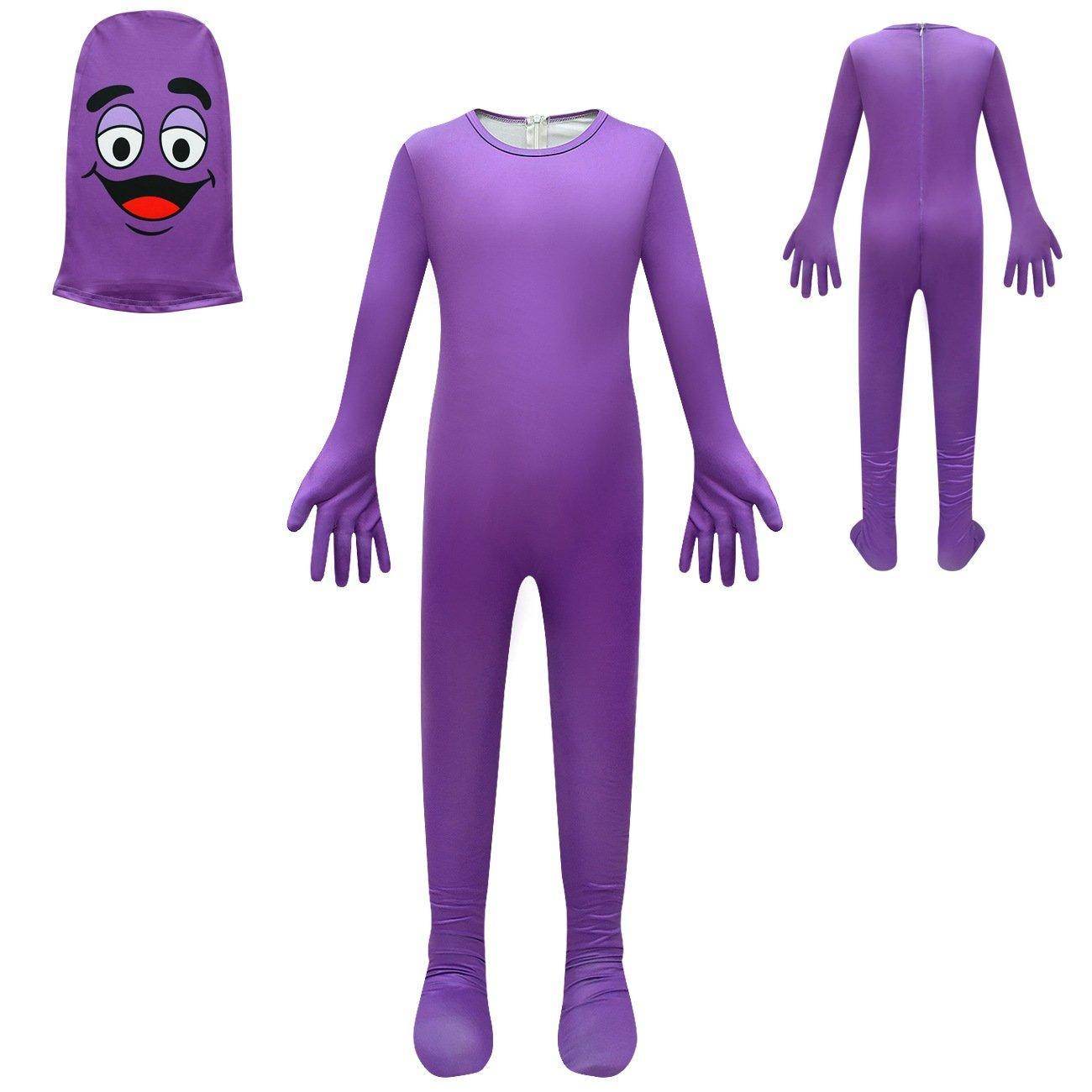 McDonald's Grimace Shake Costume Kids Boys Girls Cosplay Game Halloween - zzcosplay