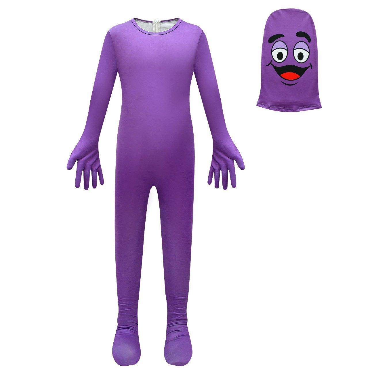 McDonald's Grimace Shake Costume Kids Boys Girls Cosplay Game Halloween - zzcosplay