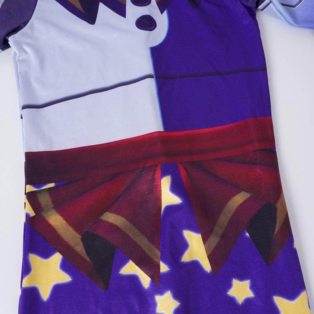 Moondrop Sundrop FNFA Cosplay Costume Outfit Sun Moon Clown Costume Halloween for Kids - zzcosplay