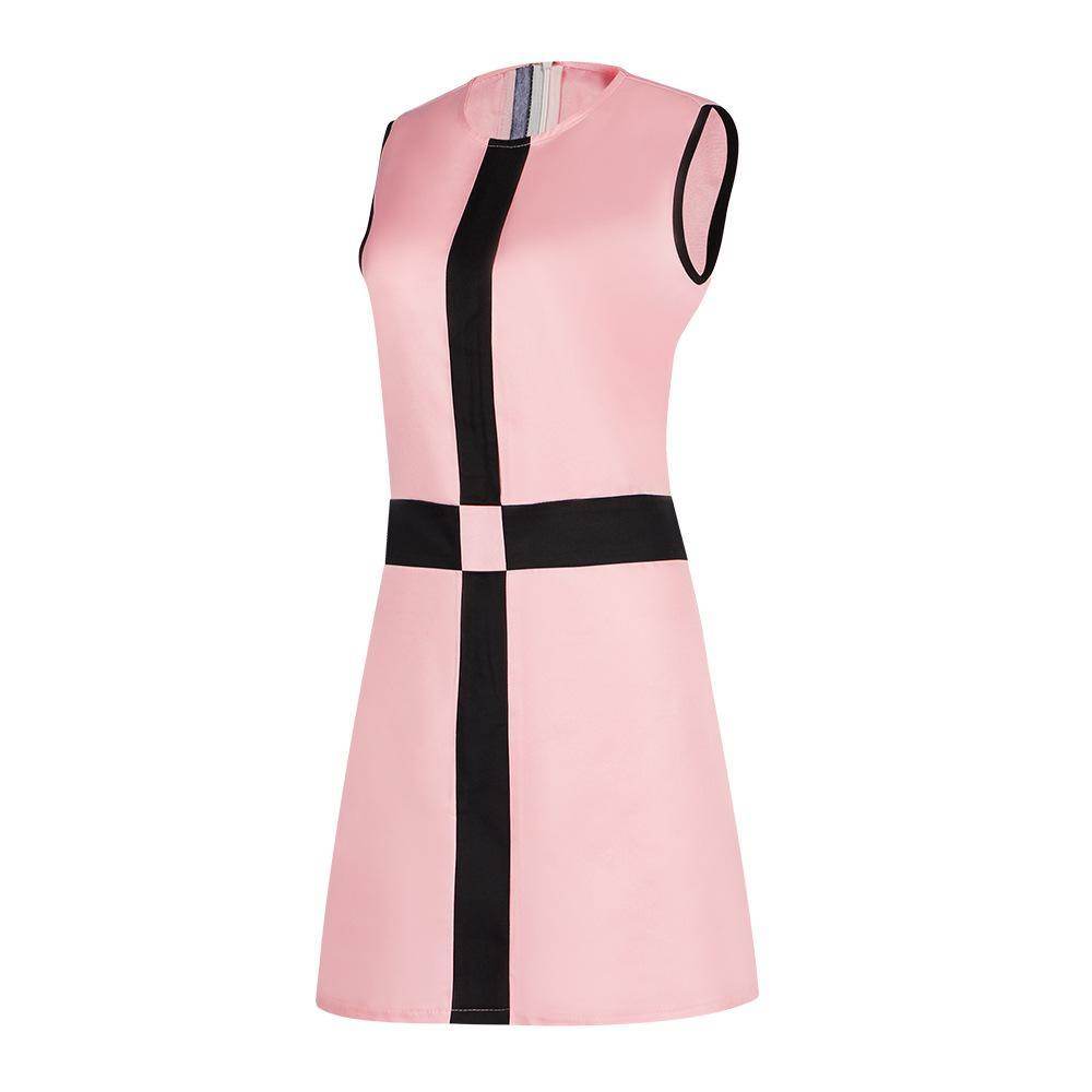 Movie The Queen's Gambit The same Beth Harmon dress cosplay for stage - zzcosplay