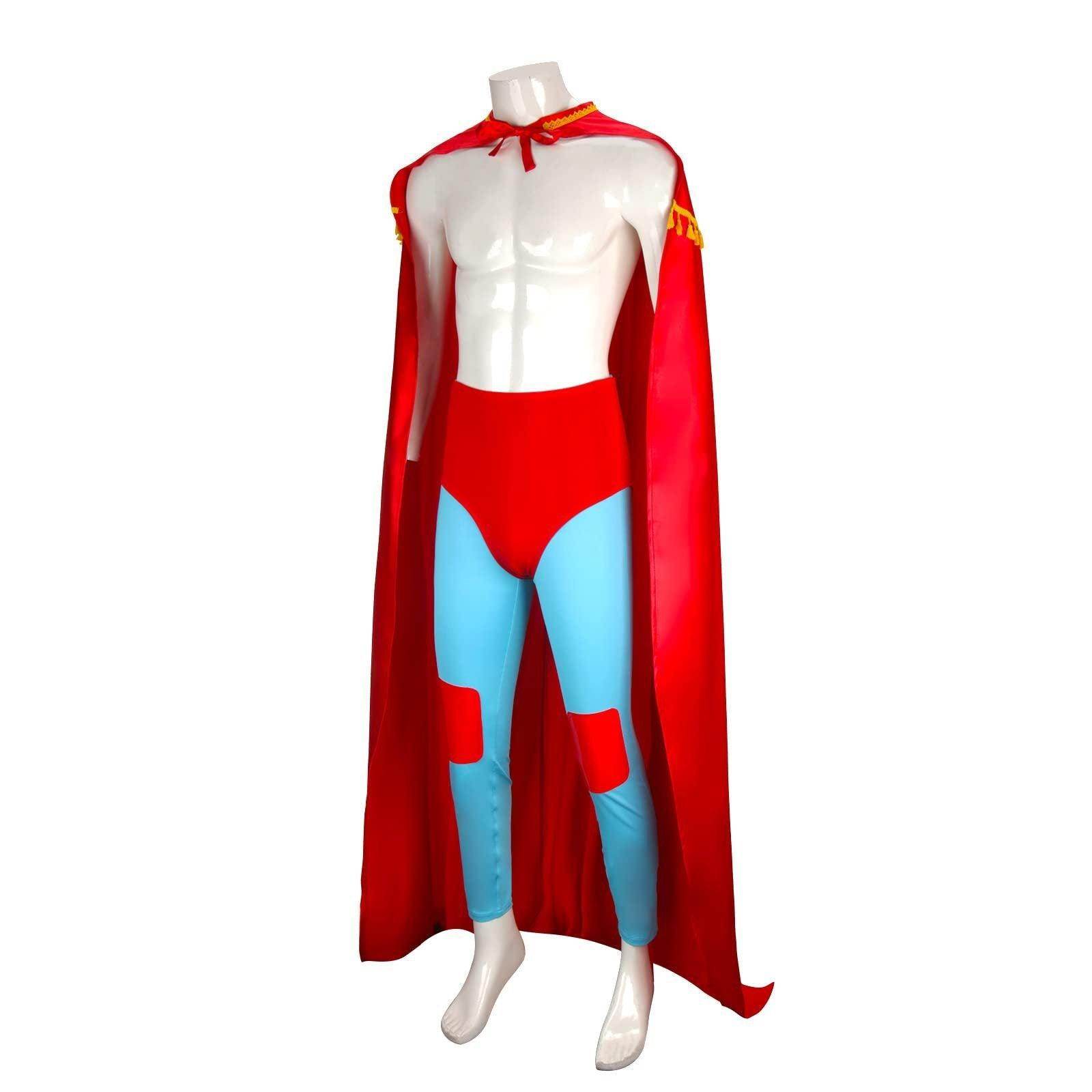 Nacho Libre Costume for Adults with Cape Headgear - zzcosplay