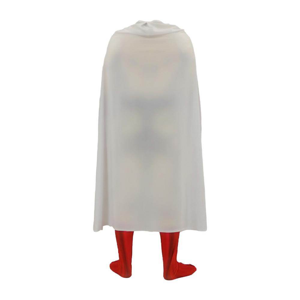 One Punch Man Saitama Costume Cosplay Zentai Suit Jumpsuit for Kids Adult - zzcosplay