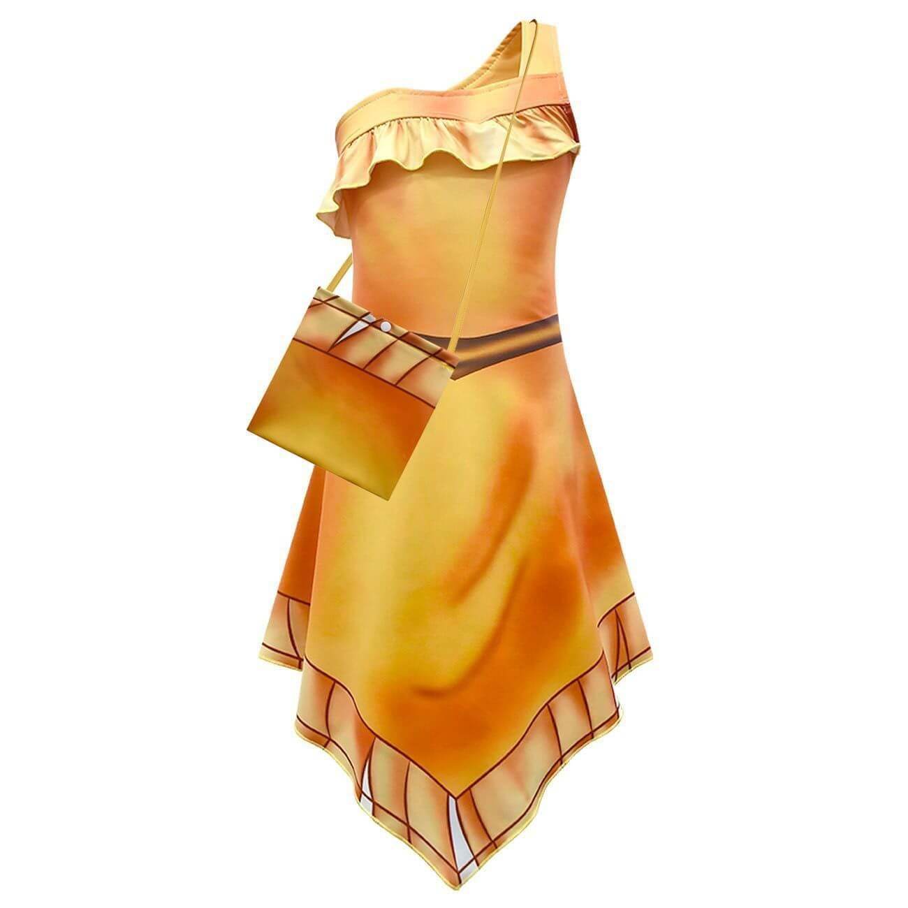 Pocahontas costume for girls Irregular dress Native American Kids Costume - zzcosplay