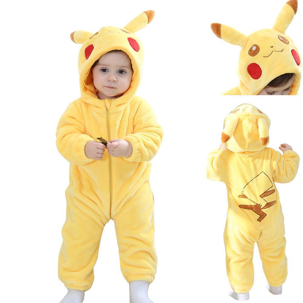 Pokemon Pikachu Baby Infant Toddler Kigurumi Animal onesies Pajamas Costumes - Pajamasbuy