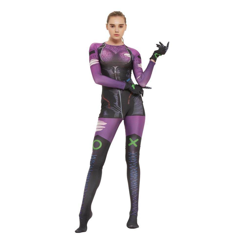 Punchline Alexis Kaye Cosplay Costume Joker's New Girlfriend Jumpsuit - zzcosplay