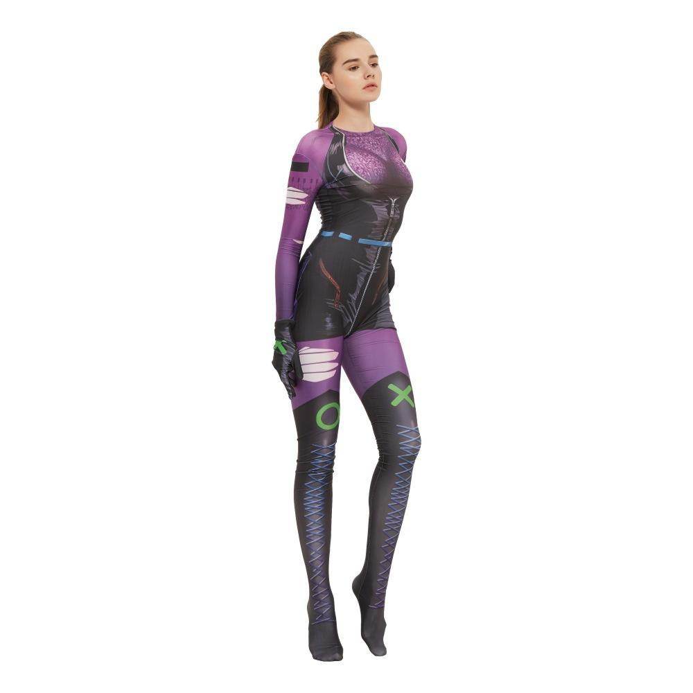 Punchline Alexis Kaye Cosplay Costume Joker's New Girlfriend Jumpsuit - zzcosplay