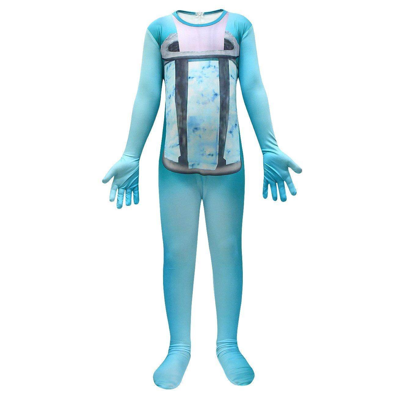 Skibidi Toilet Blue Jumpsuit Titan Tv man Cosplay Costume For Kids - zzcosplay