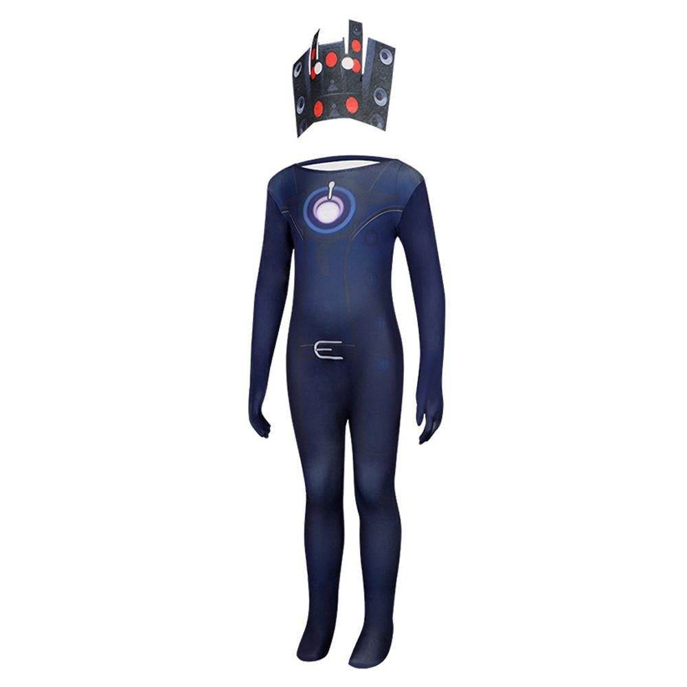 Skibidi Toilet Game Kids Cosplay Costume Jumpsuit Halloween Carnival Suit - zzcosplay