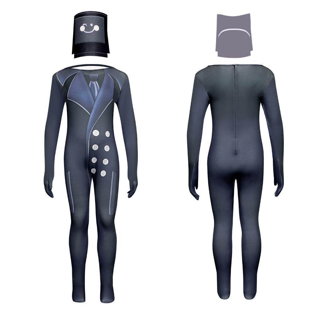 Skibidi Toilet Game Kids Cosplay Costume Jumpsuit Halloween Carnival Suit - zzcosplay