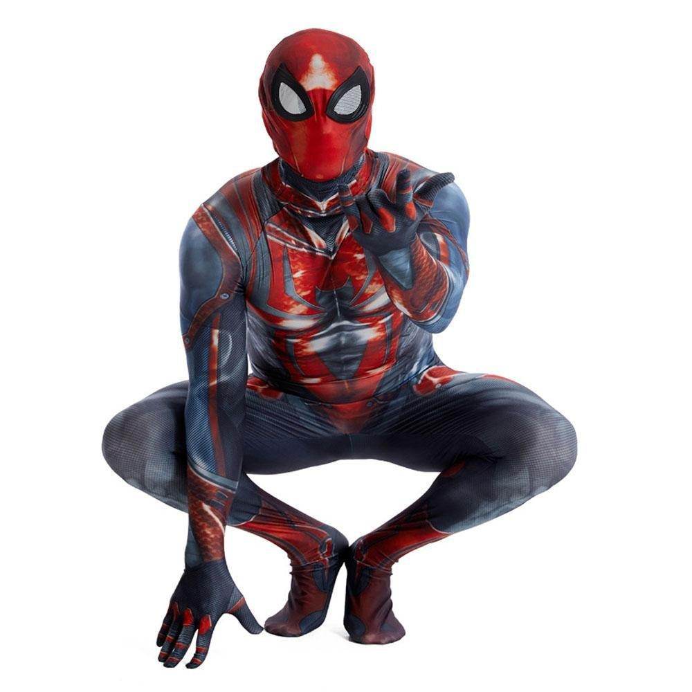 Spider Armor MK III Spider Man Peter Parker Shimmering Cosplay Suit PS4 Costume - zzcosplay