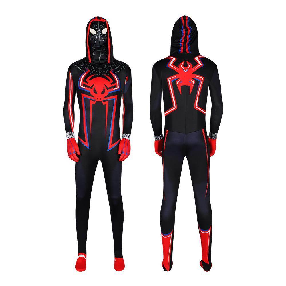 Spider-Man 2099 PS5 Comics Miles Morales Jumpsuit Halloween Cosplay Costume Bodysuit - zzcosplay