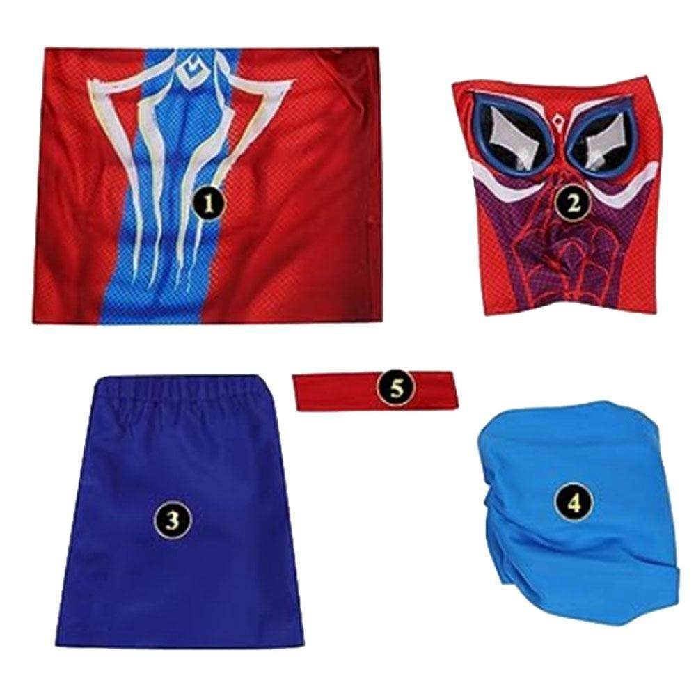 Spider-Man: Across The Spider-Verse India Pavitr Prabhakar Jumpsuit Cosplay Costume - zzcosplay