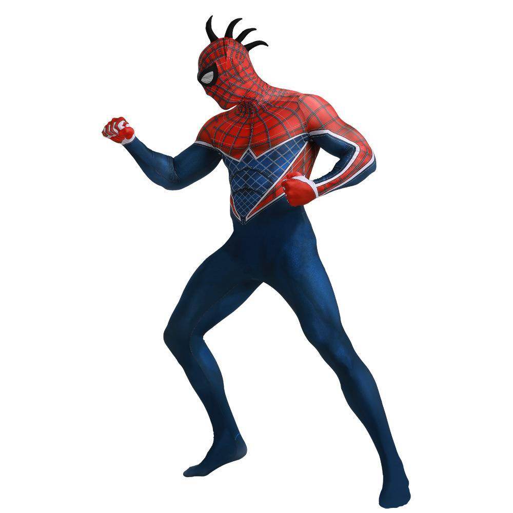 Spider-Man Punk Hobart Brown Cosplay Costume Jumpsuit Across the Spider-Verse Edition - zzcosplay