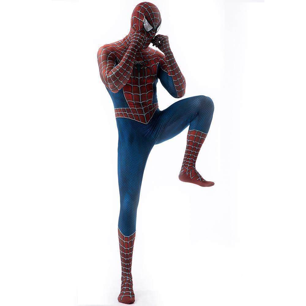 Spider-Man Tony Costume Cosplay Jumpsuit Superhero Bodysuit Tights Halloween - zzcosplay