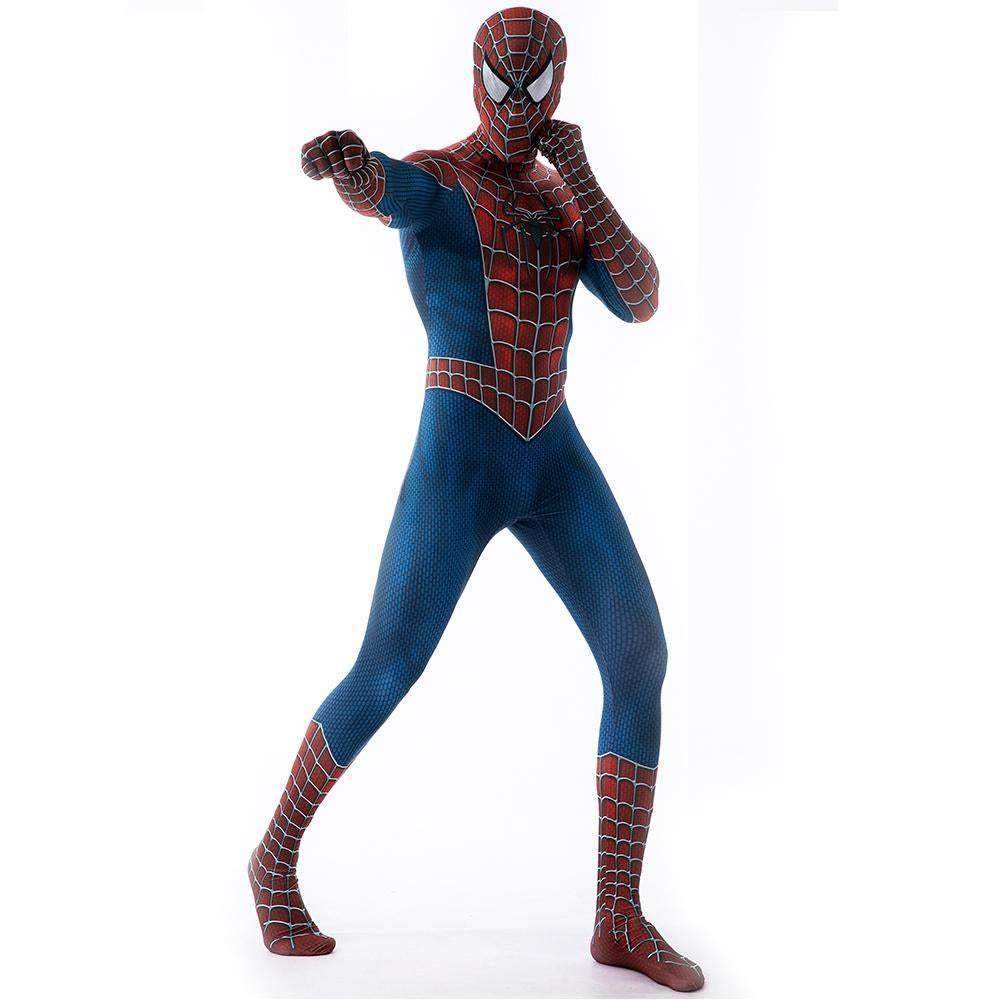 Spider-Man Tony Costume Cosplay Jumpsuit Superhero Bodysuit Tights Halloween - zzcosplay