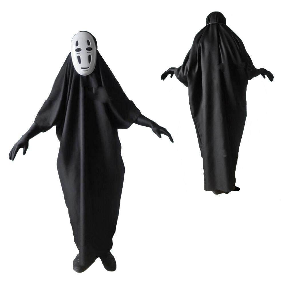 Spirited Away No Face Man Costumes Cosplay Set With Mask And Gloves - zzcosplay