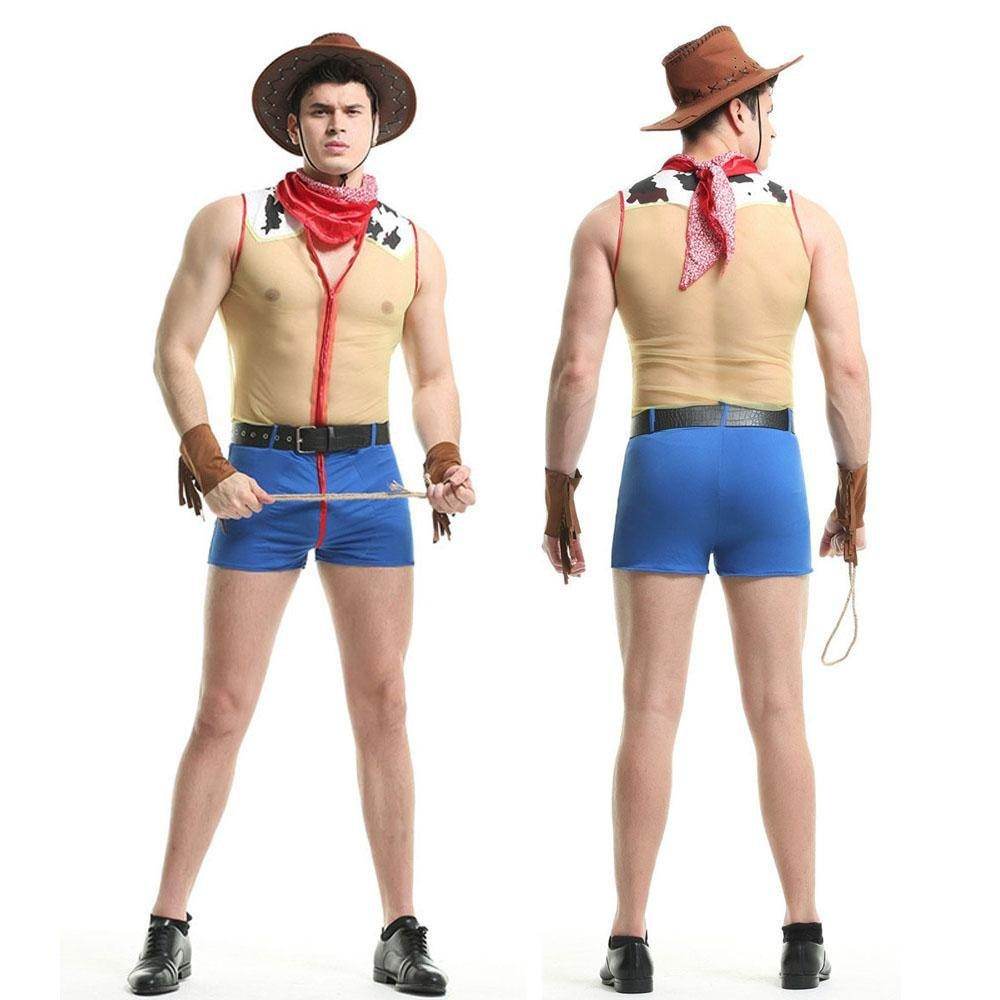 Stag Do Party Fancy Dress Costume Sheriff Woody Night Club For Men - zzcosplay