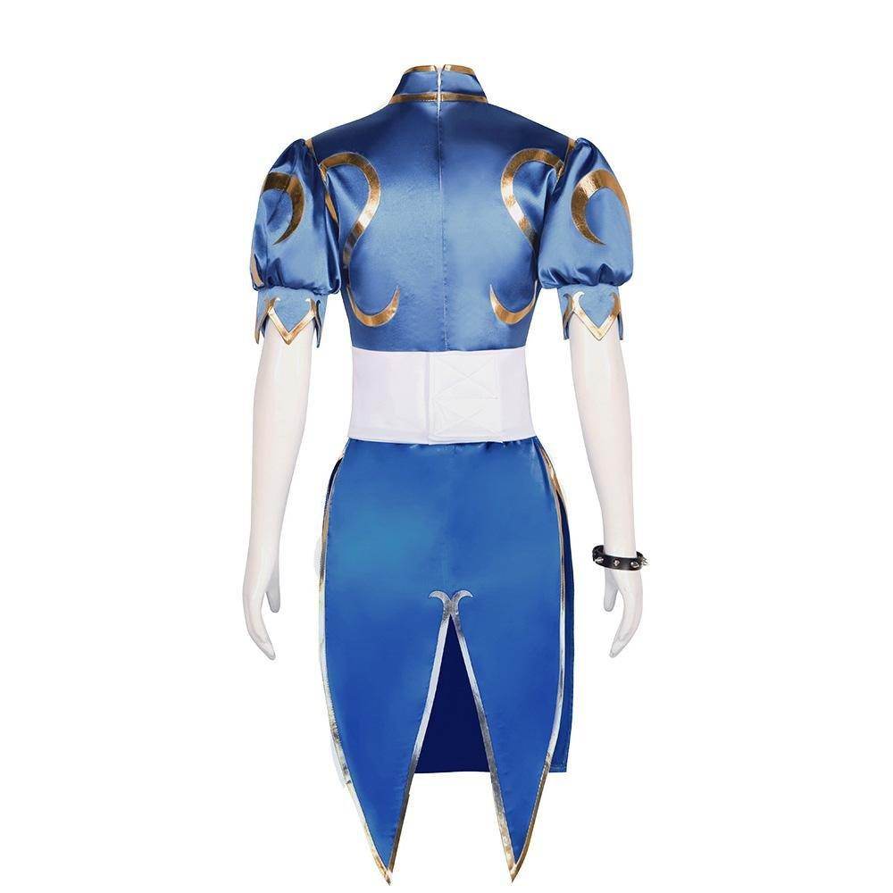 Street Fighter Chun Li Cheongsam Cosplay Costume Outfits Halloween Carnival Suit - zzcosplay