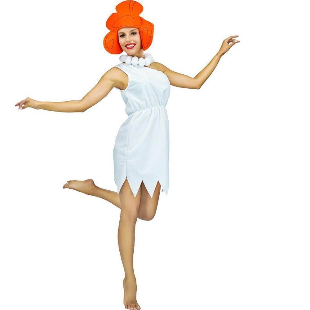The Flintstones Wilma Adult Ladies Costume 70s TV Fancy Dress - zzcosplay