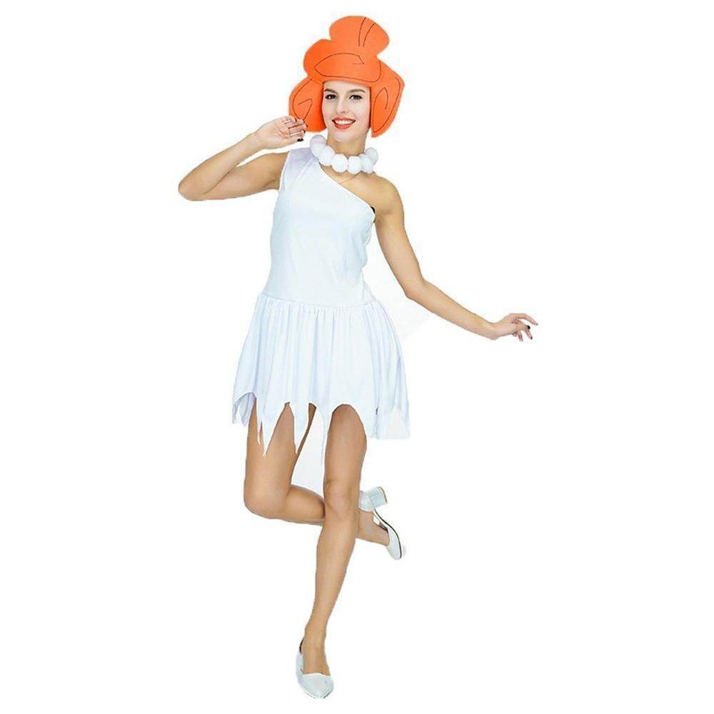 The Flintstones Wilma Adult Ladies Costume 70s TV Fancy Dress - zzcosplay