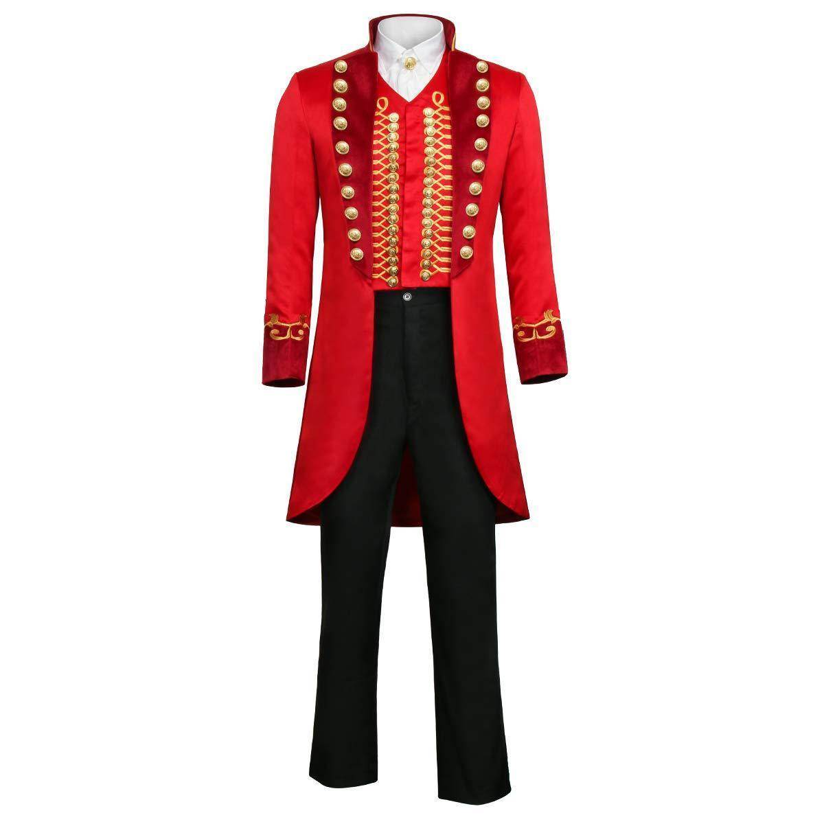 The Greatest Showman Cosplay Costume P.T. Barnum Red Suit - zzcosplay