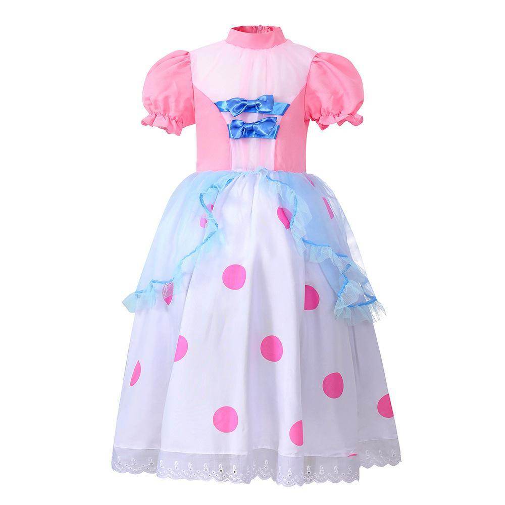 Toy Story 4 Little Bo Peep Costume Cosplay Dress Halloween For Kids - zzcosplay