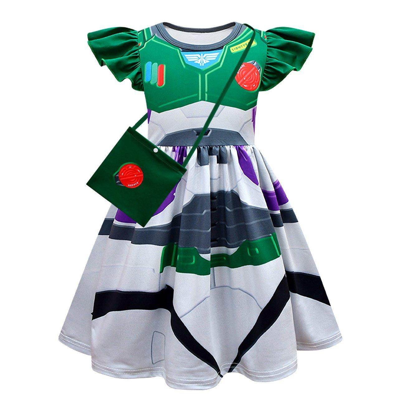 Toy Story 4 Miss Buzz Lightyear Costume Dress For Kids Girls - zzcosplay