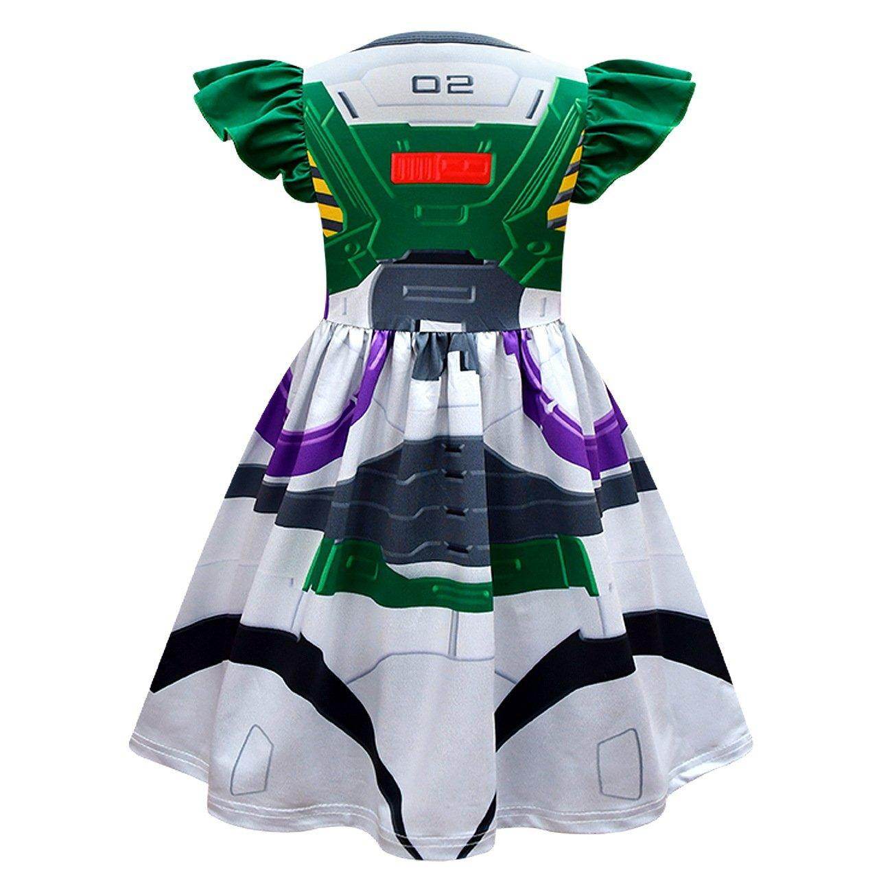 Toy Story 4 Miss Buzz Lightyear Costume Dress For Kids Girls - zzcosplay