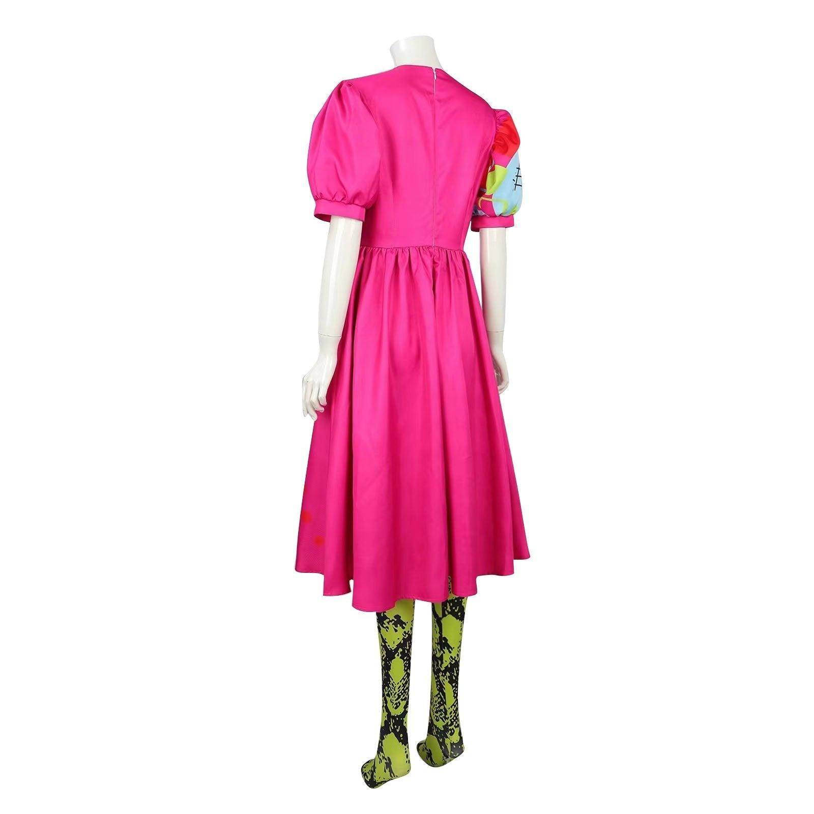 Weird Barbie Costume Movie Kate McKinnon Pink Dress Outfits Halloween Cosplay Adults - zzcosplay